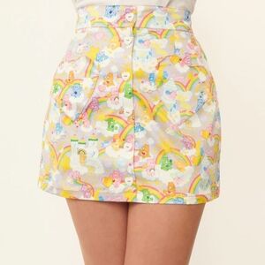 NWT Unique Vintage X Care Bears 40th Anniversary Colorful Skirt Size 6